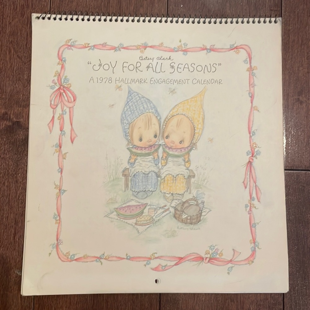 5/$25 Joy For All Seasons A 1978 Hallmark Engagement Calendar
